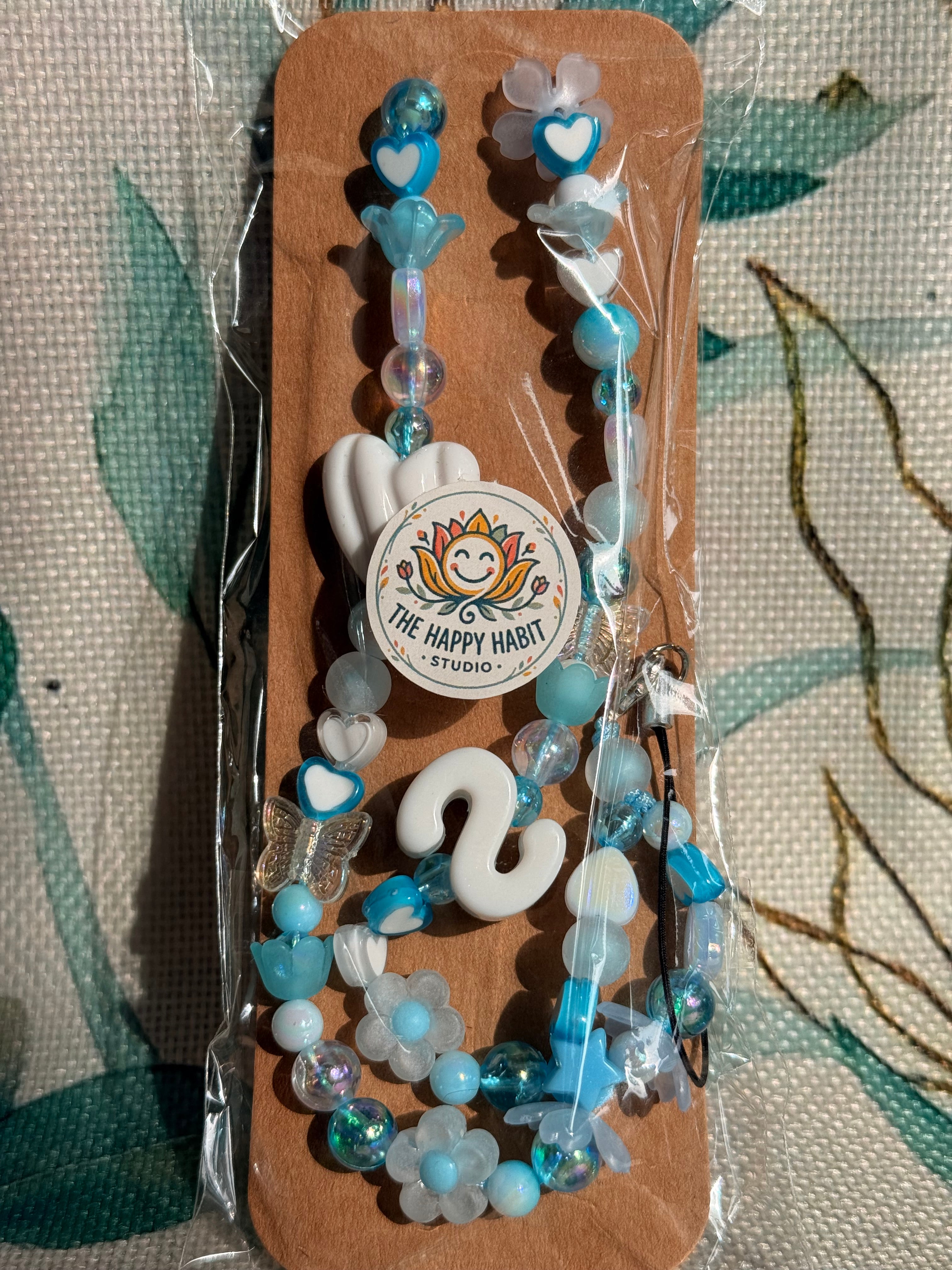 Blue Phone Charms