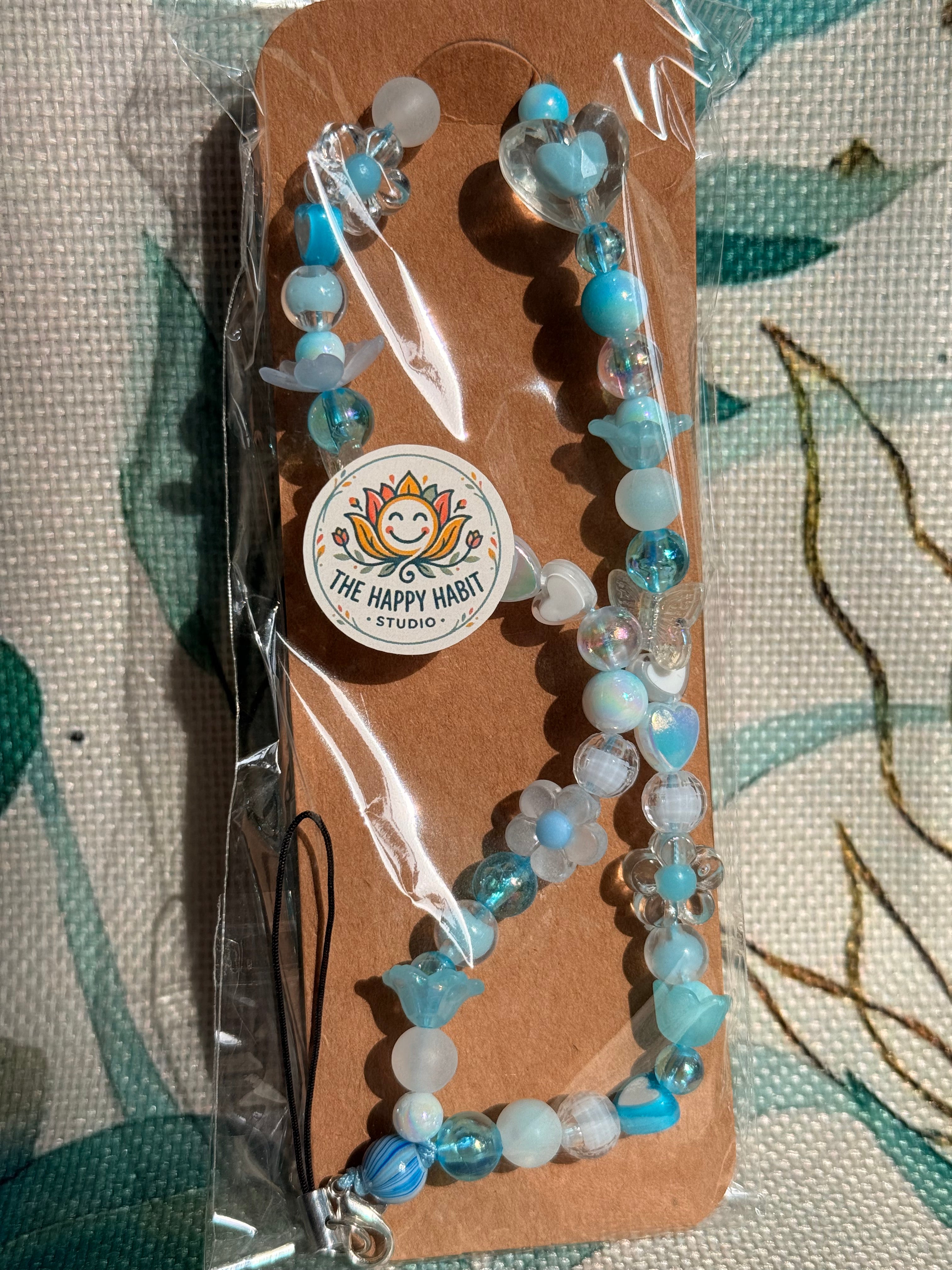 Blue Phone Charms