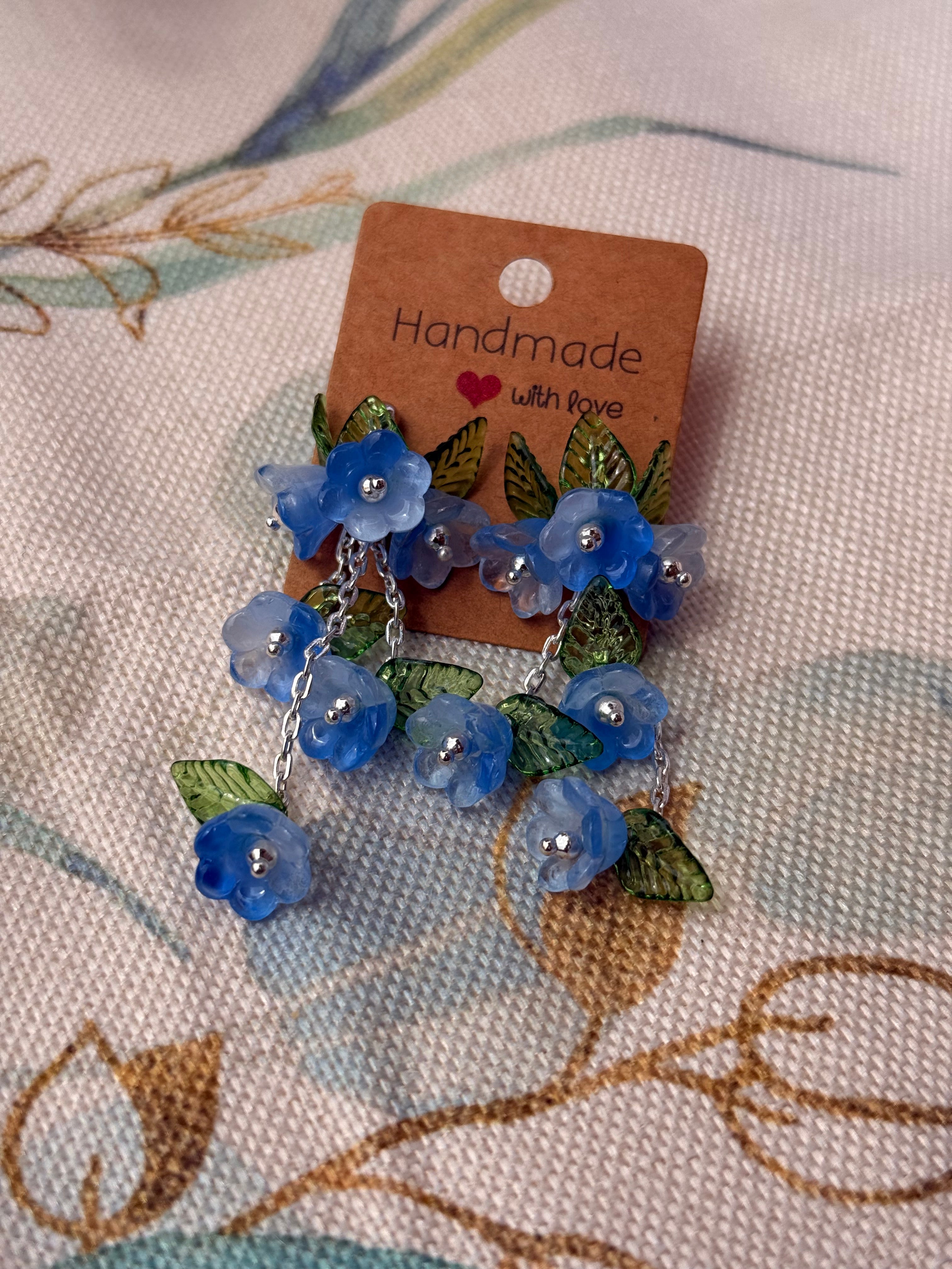 "Fairy" Collection - Glass Flower Studs