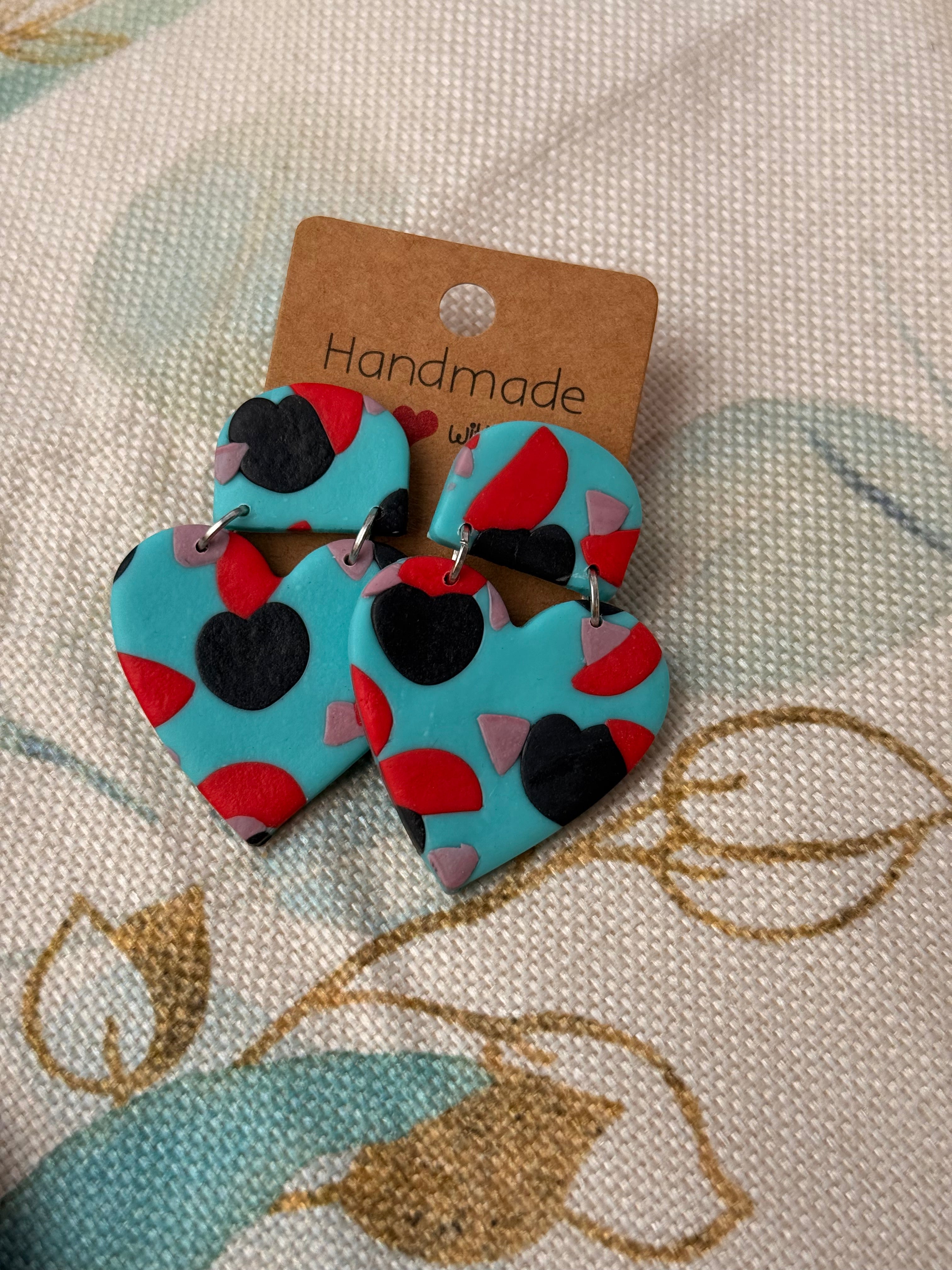 "Valentine" - Stud Dangles