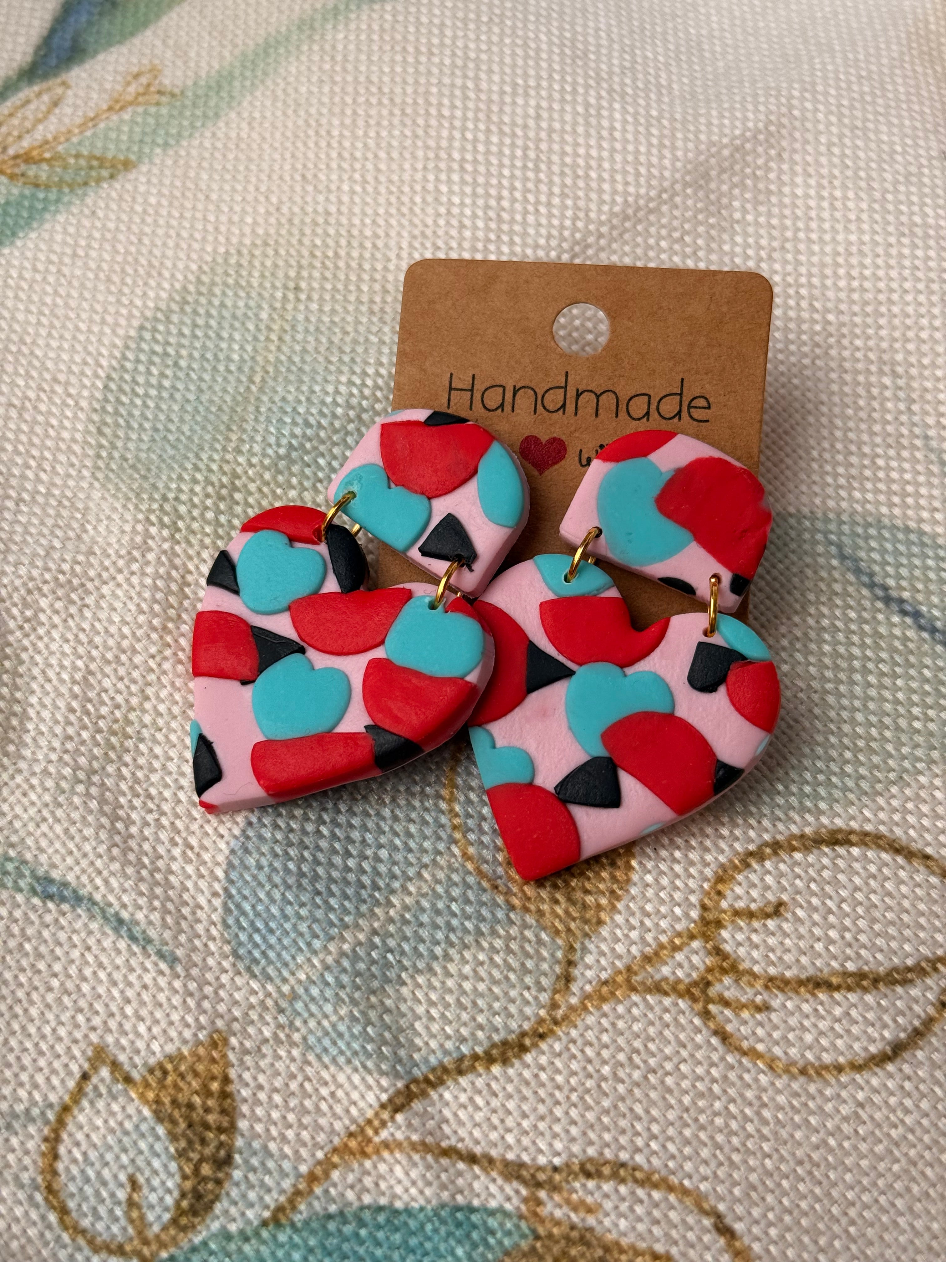 "Valentine" - Stud Dangles